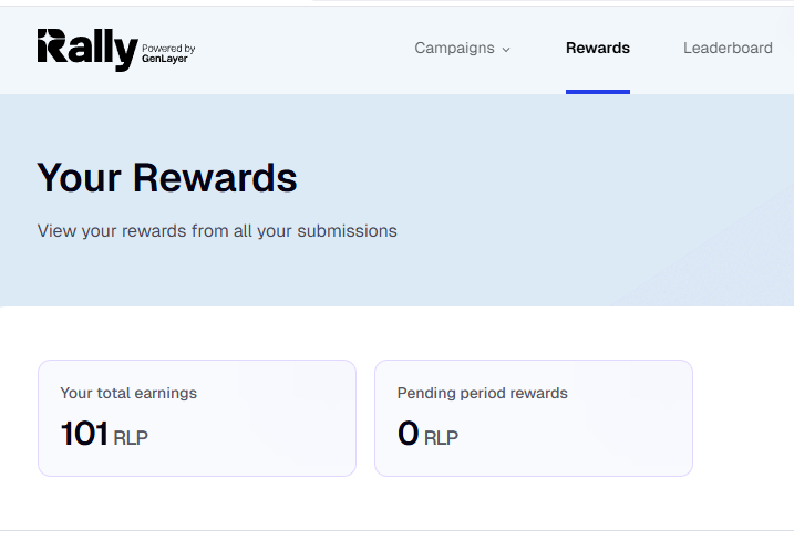 Beeru_sngh's tweet photo. I think RLPs will become Rally's trust signal early participation deciding future access and rewards. I’ve earned 101 RLPs so far on @RallyOnChain https://t.co/rqOOWer4gk