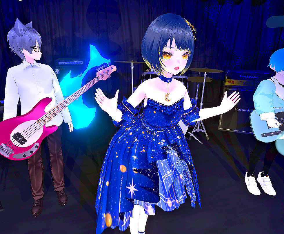 uguis_ball's tweet image. 今年初の定期ライブ🎵 おはまよさん( ^ω^)
#cluster #BLUEFLAME #VRバンド
cluster.mu/e/739993f7-522…