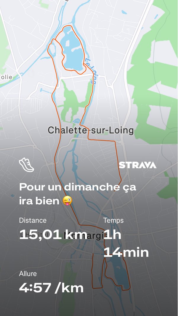 Pour un dimanche ça ira bien !!! Avec un bon 💨💨💨 bien frais. 
#run #running