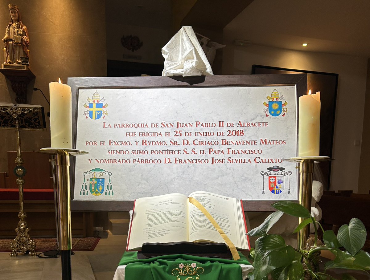 #25deEnero

Hoy, en este domingo en que también se celebra la fiesta de la Conversión del Apóstol #SanPablo, celebramos el 8° aniversario de la creación de nuestra parroquia con lo que se iniciaban los pasos para llegar al inicio de la labor que estamos realizando.
Es, por tanto,
