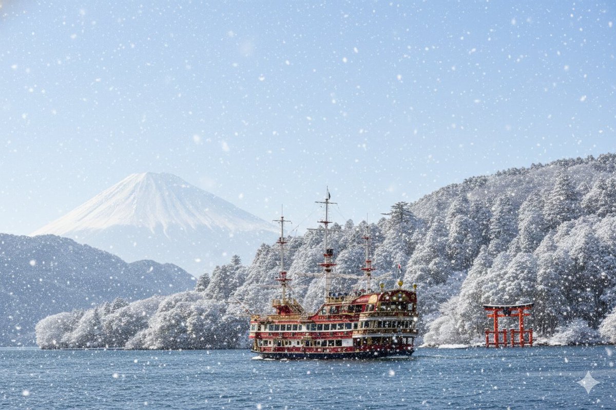 箱根の芦ノ湖で撮影した写真をGeminiでカスタマイズ
古い写真を見返すのが楽しくなっている！
1.オリジナル
2.夜景・ライトアップ・天の川
3.虹・反射
4.冬の季節・ダイヤモンドダスト
#gemini_art