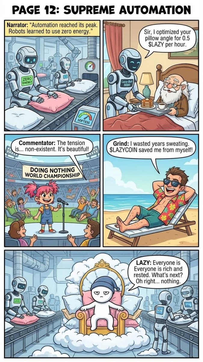 LazyCoinToken's tweet image. Galactic Exchange / Supreme Automation

Expansion doesn’t always look loud.

Page 11: Galactic Exchange
Page 12: Supreme Automation

Still calm 😴

#LAZYCOIN