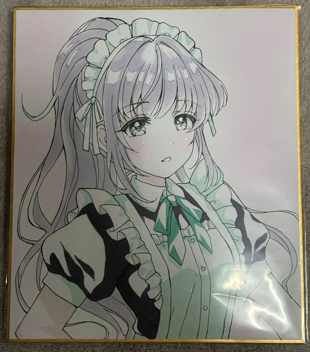 一目惚れした色紙 透明感が凄くて…… #僕ラブ48