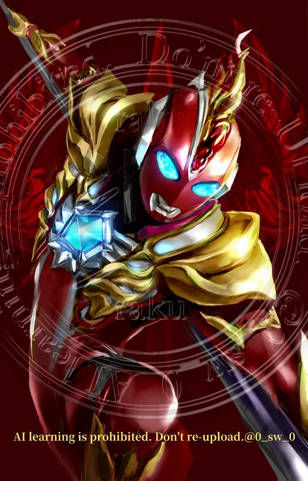 ヴァルジェネスアーマー描いたことなかったので 久々に塗り塗りするのは楽しかったー