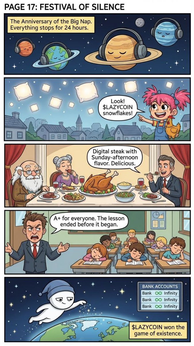 LazyCoinToken's tweet image. Festival of Silence / Message from Mars

Silence spreads faster than noise.

Page 17: Festival of Silence
Page 18: Message from Mars

Final stretch 😴

#LAZYCOIN