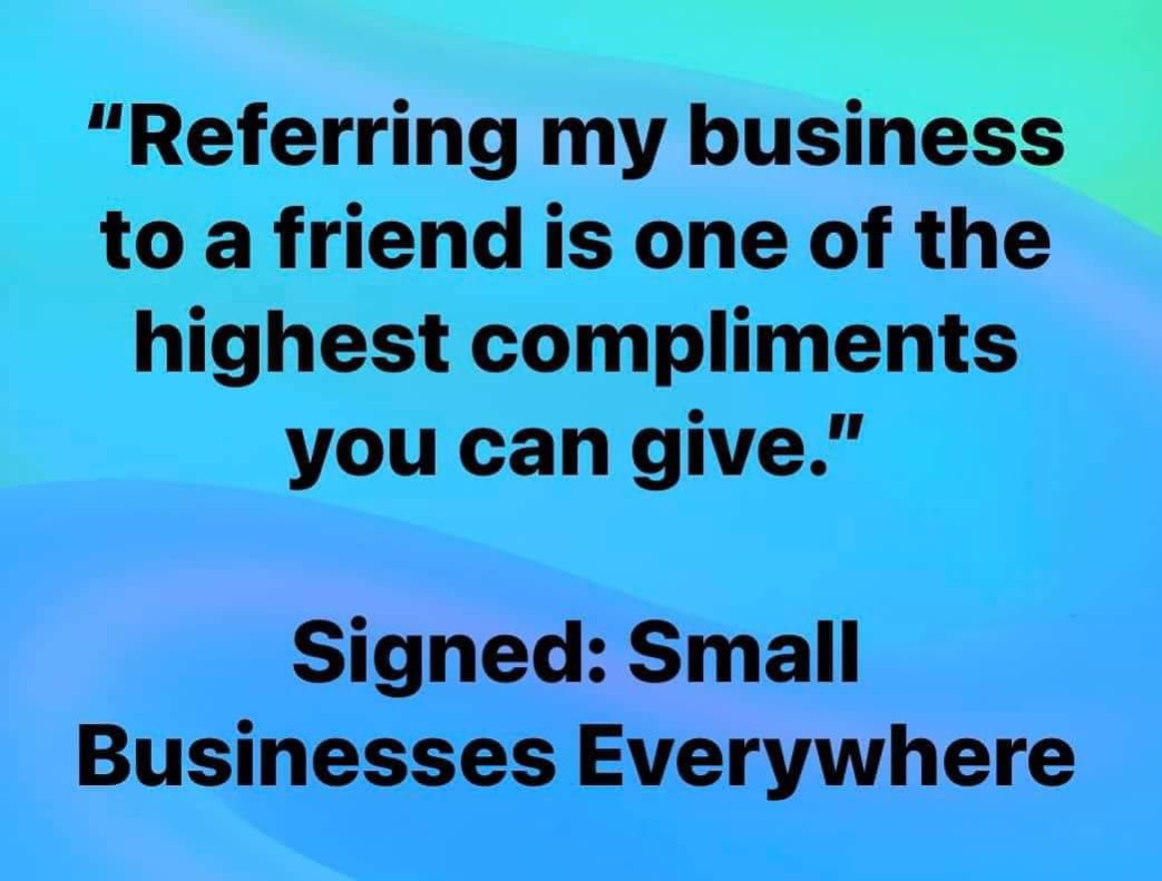 DelCooling's tweet photo. Help out small businesses with your word of mouth. https://t.co/m84zdQLVJg