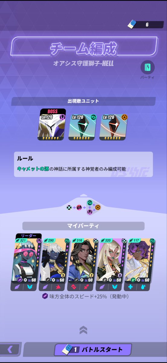 newPAPAN's tweet photo. オアシズ守護獅子hard、なんとかクリア。hellはラペスの凸次第。。。
#dislyte
#シンネオ https://t.co/m6PfCRqWdB