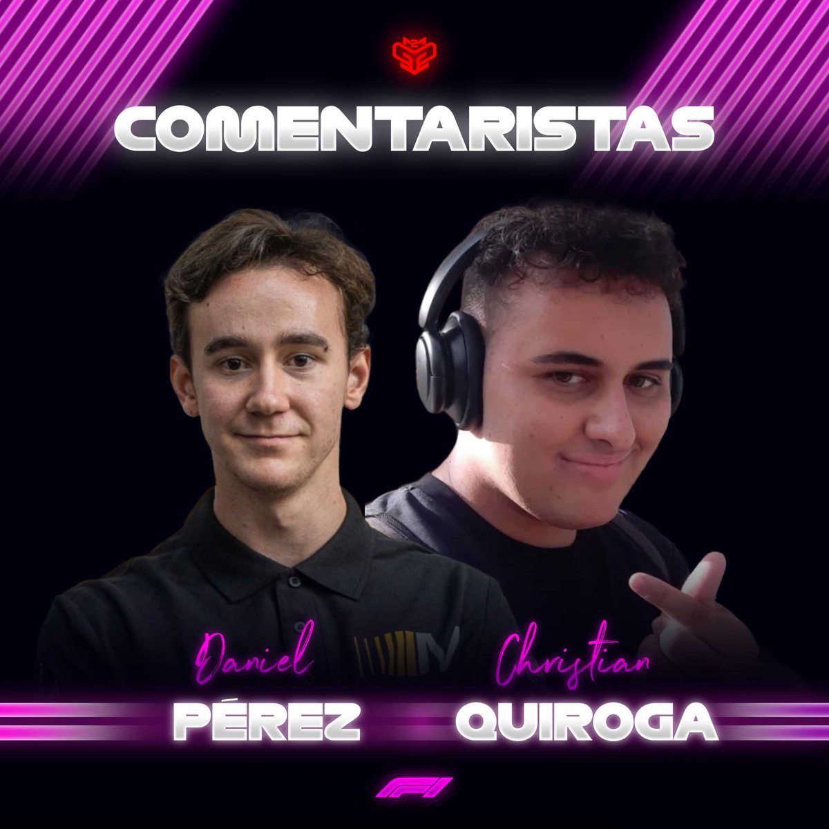 🎙️COMENTARISTAS T.XVIII🎙️

🟡 La categoría de oro contará con los veteranos <a href="/lucas29huerta/">Lucas Huerta</a> y <a href="/Alv4r0Pu3/">Pu3</a> a los que se les une <a href="/adriliquidss/">LCK adriliquids</a>. 

🔴 La categoría de plata tendrá al ya más que conocido <a href="/Eskiirthe66/">Eskiir🎙</a> al que se le une como NUEVA incorporación a cabina <a href="/momento_moai/">Momento Moai // 1:31.447</a>