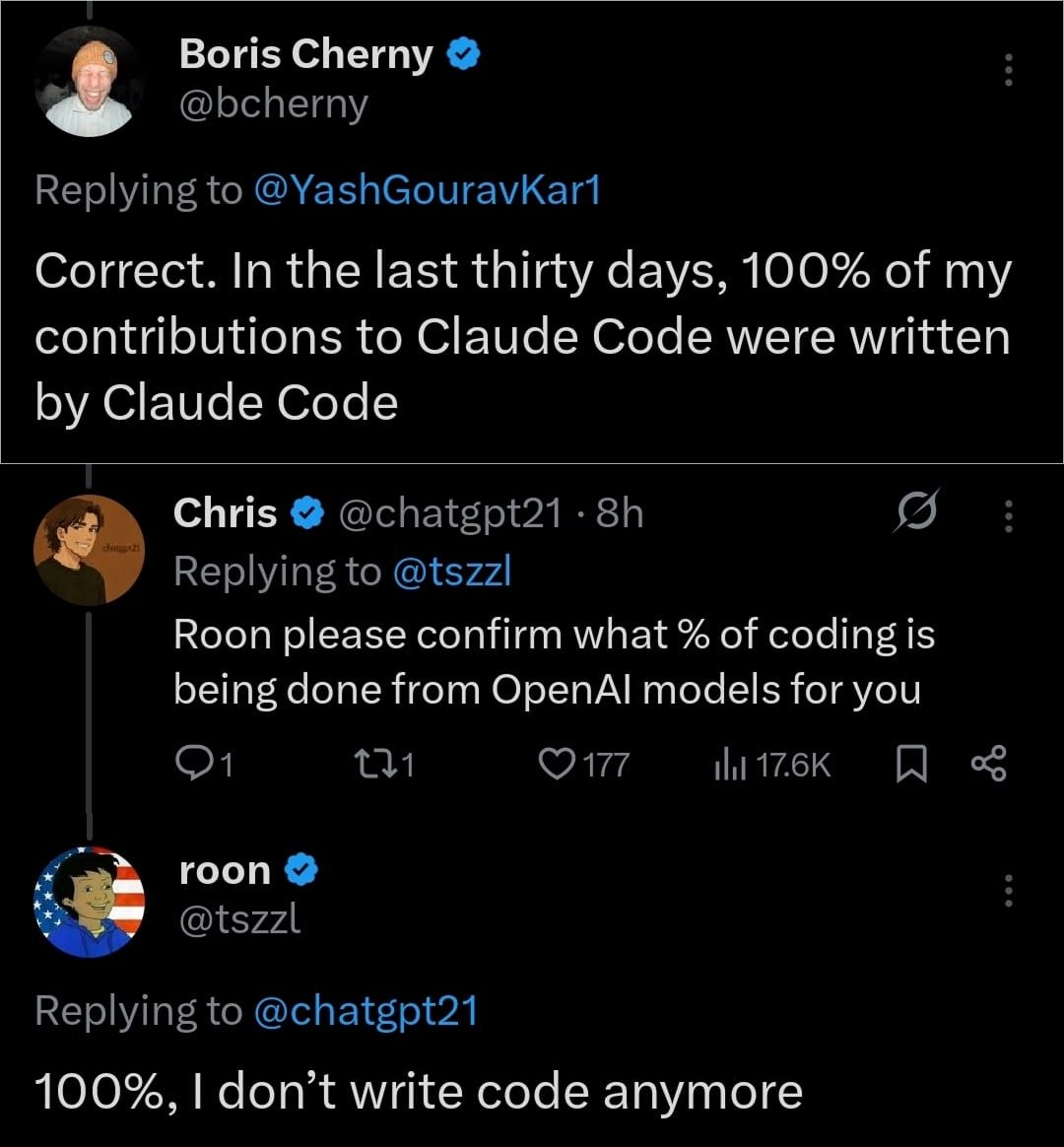 100% AI coding claims