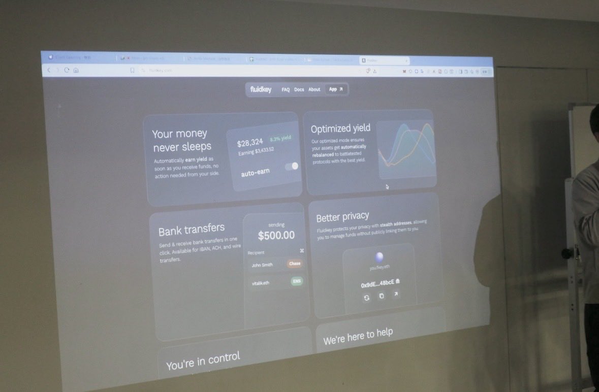 On the same night, we were so happy to welcome <a href="/moritz_fluidkey/">moritz</a> from <a href="/fluidkey/">fluidkey.eth</a> to Taiwan and have him join our meetup 🇹🇼

Love seeing builders and partners connecting across borders — this is what Web3 community is all about 🌍