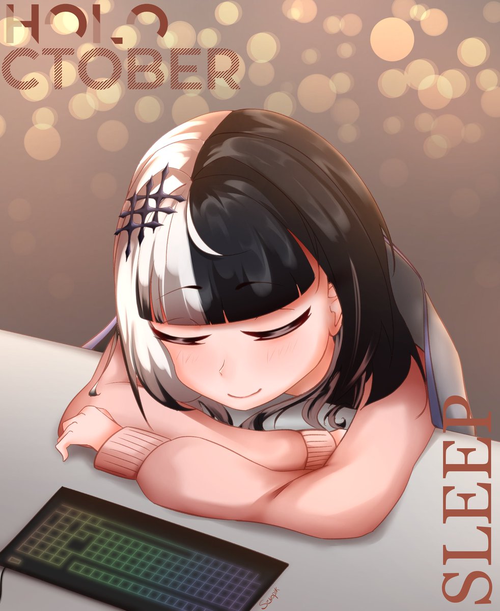 sznopik's tweet photo. Day 29: Sleep
#holoctober #ShiorinSketch https://t.co/YqoTT8QhM7