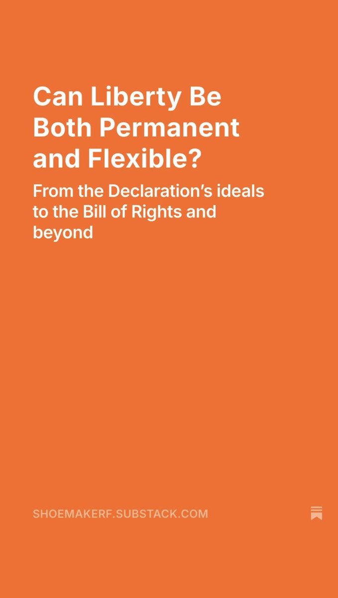 Ideals in a world of continual change. #history #education #ushistory shoemakerf.substack.com/p/can-liberty-…