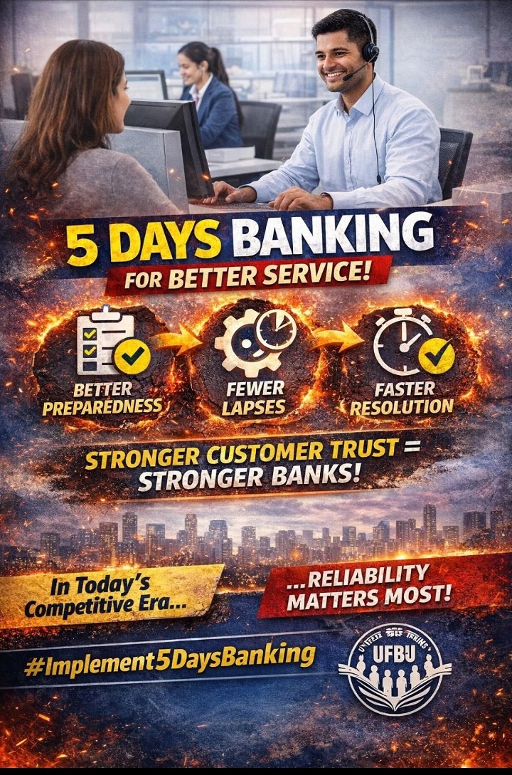 BenjaminMurmu2's tweet photo. #BankersDemand5DayWeek https://t.co/VRNzi7Kh9k