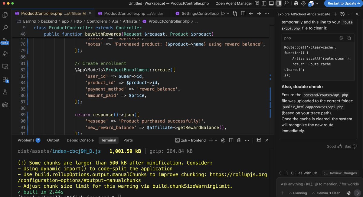 da_Ifiok's tweet photo. Antigravity is a game changer 🚀

Built 5+ websites and pushed them to production in the last 2 months using Hostinger shared hosting.

Fast setup. Reliable. Affordable.

Perfect stack for shipping ideas quickly. 💻🔥 https://t.co/wYOaTsb1Nd