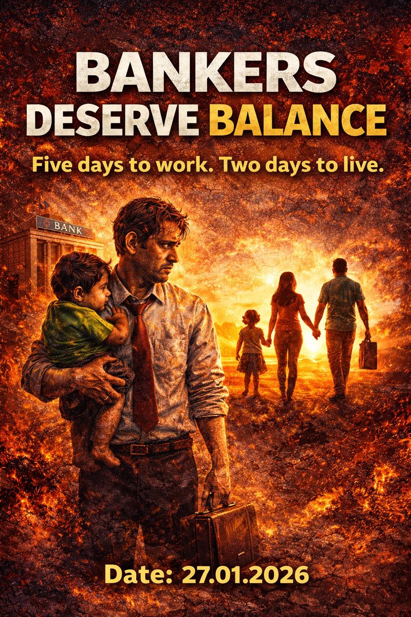 dadhe_vivek's tweet photo. From stress to health – benefits are undeniable. @nsitharamanoffc @IbaChairman, why the delay in implementation?
@AshishTekale_ @nilesh_pawar15 @fboioa_india @aiboc_in https://t.co/FBNYxnGUbT