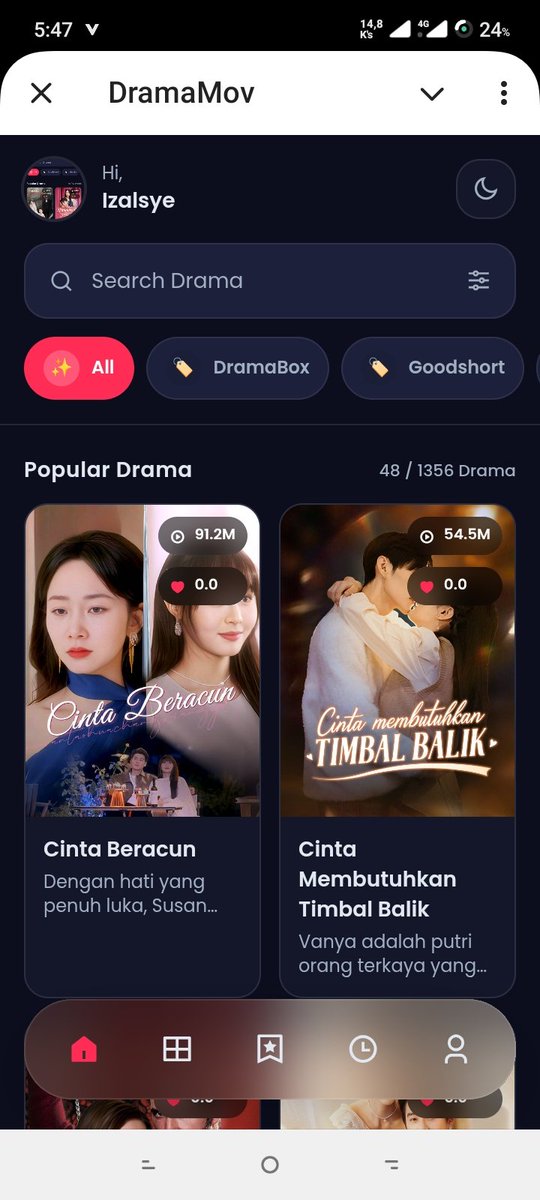 Bot resmi untuk menonton &amp; update Drama China (C-Drama)
group : t.me/akrabmurah
 t.me/DramaMovBot