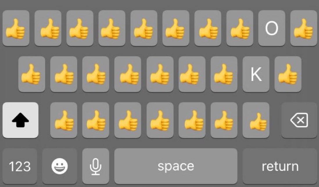 cdoll's tweet image. dad’s keyboard: