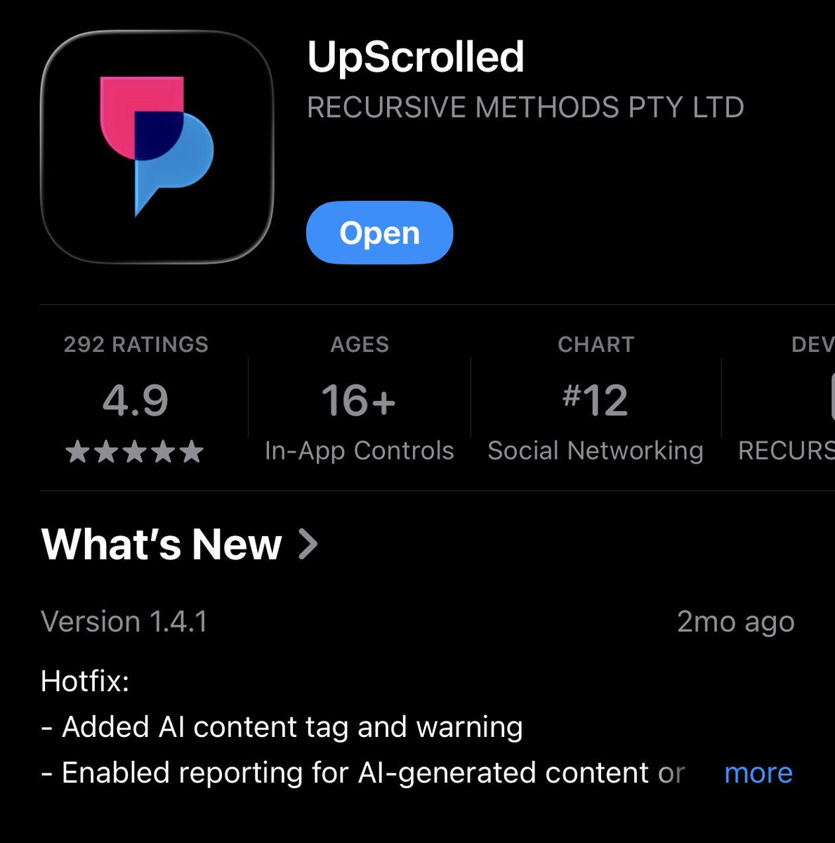 alghali's tweet image. مستخدمي تيك توك قاعدين يطلعون منه واحد ورا الثاني، ورايحين لتطبيق جديد طالع اسمه UpScrolled، بعد ما اشترى لاري إليسون المنصّة.

تطبيق UpScrolled مؤسسه فلسطيني، ويعد الناس إن ما فيه رقابة ولا تحكّم من مليارديرات.

وأمس دخل ضمن أكثر 15 تطبيق تحميلاً.

apps.apple.com/us/app/upscrol…