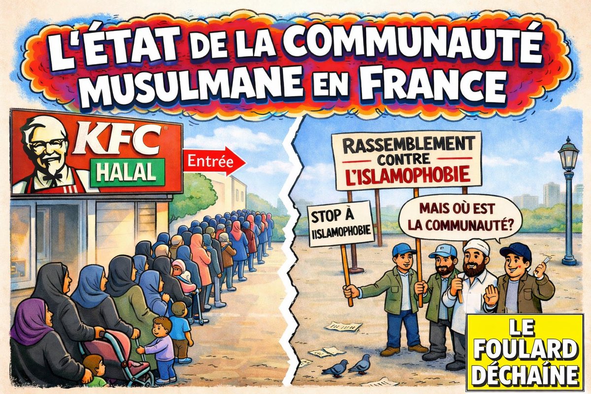 F_dechaine's tweet image. 🐥 RESTAURATION

#KFC passe au #halal dans 24 restaurants. À Montreuil, celui du centre commercial Grand Angle est déjà pris d’assaut.

Five Guys s’y est mis, Quick l’avait fait avant tout le monde.

Moralité : quand il s’agit de leur ventre, les muslims savent s’organiser.