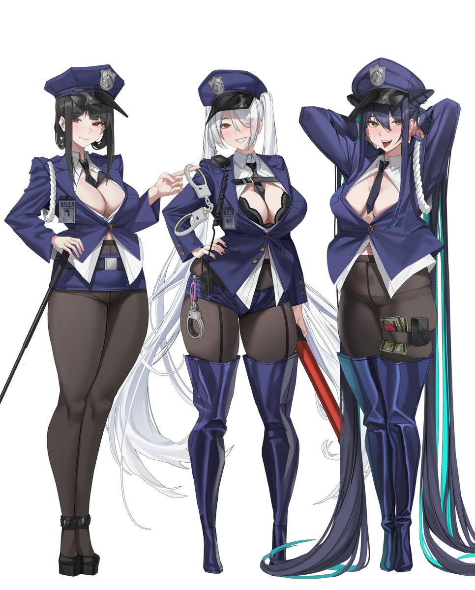 whrhdndb4's tweet photo. #NIKKE 
👮👮🚔
(It will be released as an acrylic stand.) https://t.co/Q4K8mI8zty
