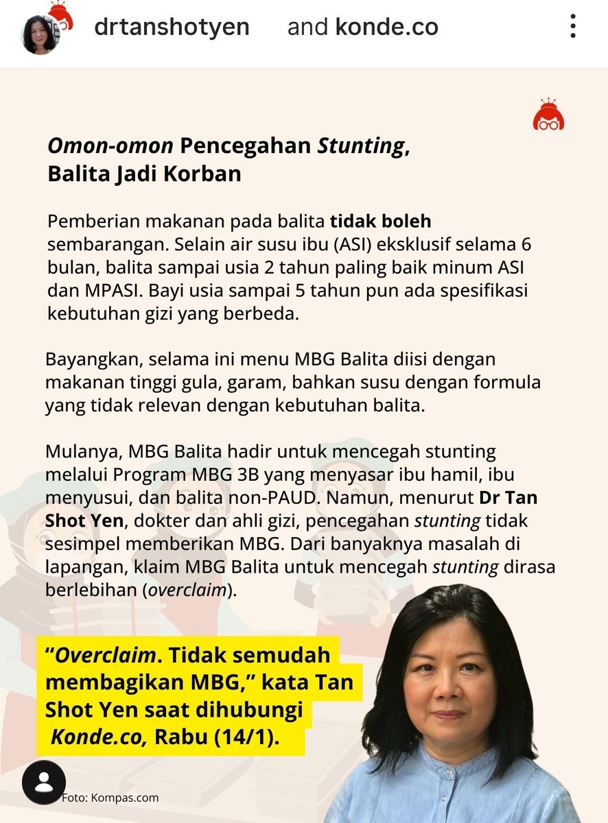 dosenkesmas's tweet photo. Baru ditulis tadi pagi.
Eh udah nambah lagi casenya.
MBG pakai Ultra Processes Food (UPF)

Alih alih mengatasi stunting, justru malah child obesity yg happening

Udah paling bener MORATORIUM dulu deh nih MBG... https://t.co/vGLA19ttYE