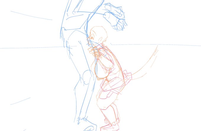 今日の支援サイト用エロ落書きのラフ 