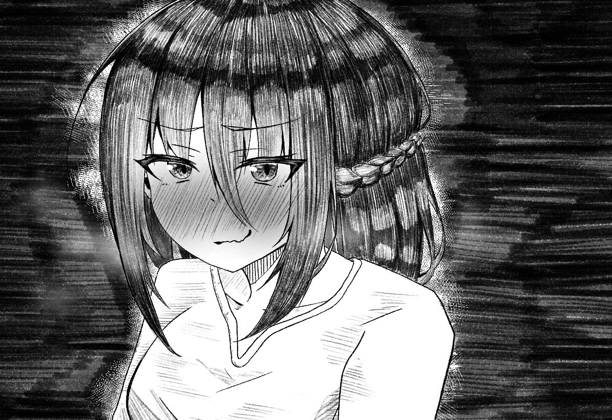 緋山さんの小説に挿絵を描かせて頂きました!
一部公開します!
赤面してるけど強がっちゃう女の子好き 