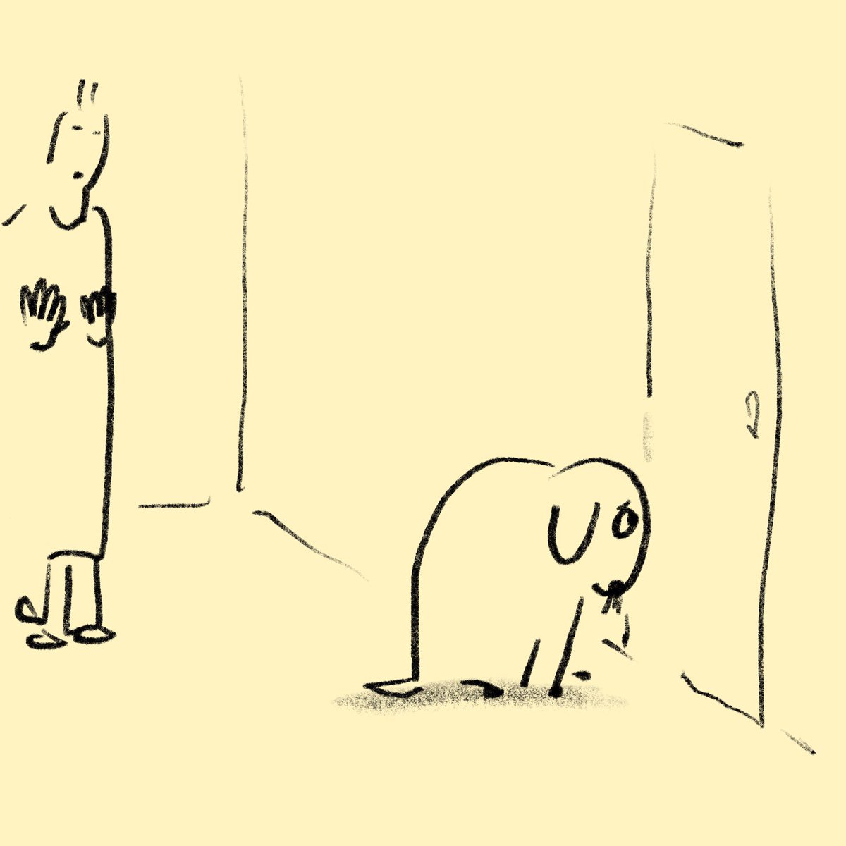 犬との思い出
犬が通りたい扉はどこも人間がすぐ開けてあげるので、犬は家中の扉を全部自動ドアだと思ってたみたい
時々人間が気が付かないで開けるのが遅れると、開かない理由が分からないみたいで、ただずっと無言で扉を見つめて座ってた