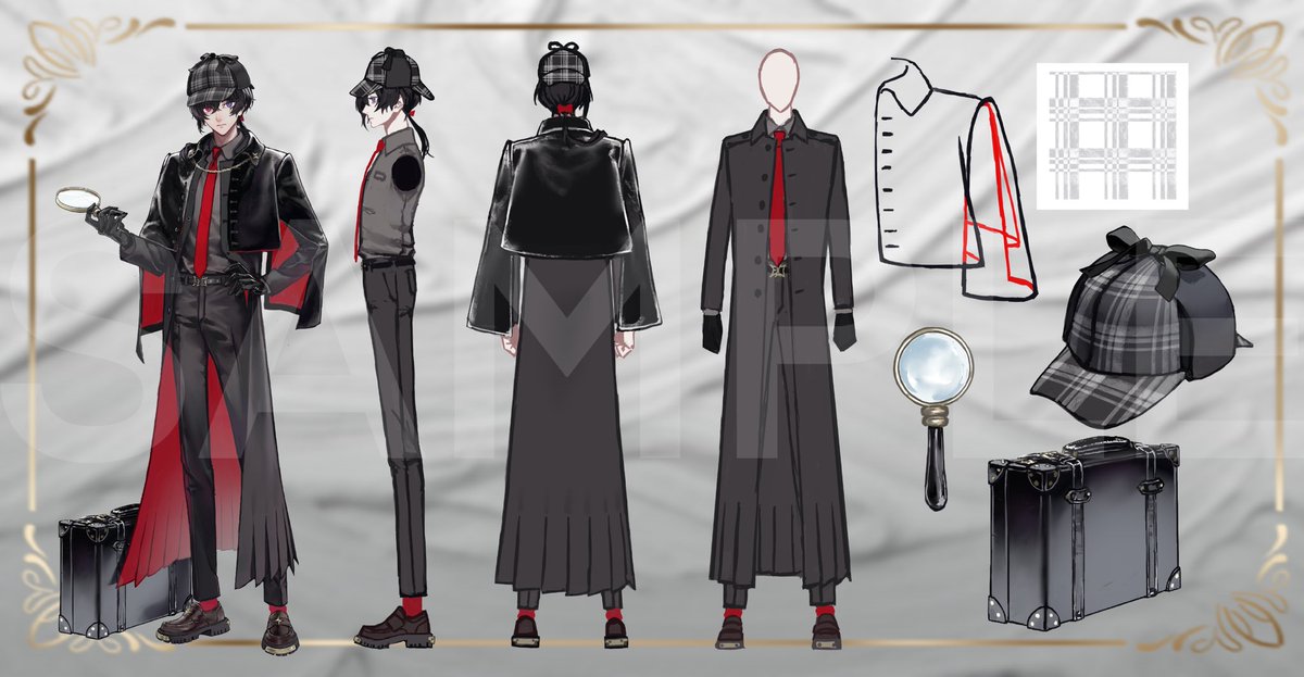 chu2_sec's tweet image. #Commission #skeb 
納品しました。
キャラクターデザインのリクエストでした。Thx🖤♥️