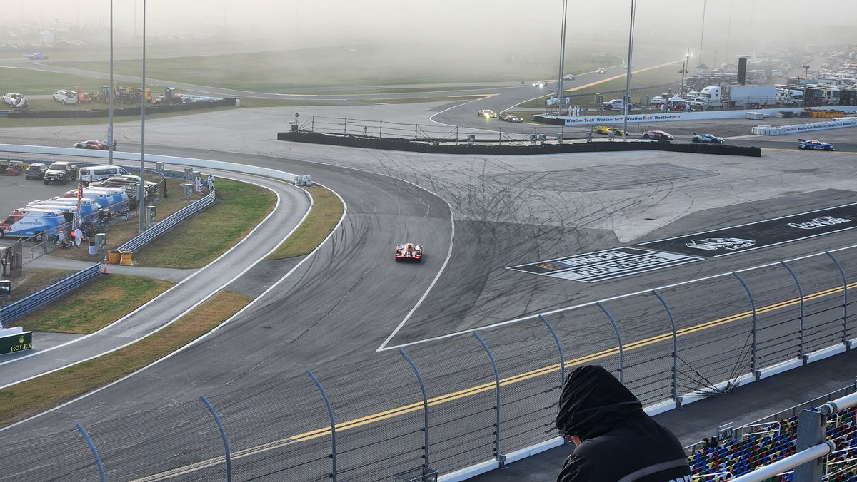All the tech and telemetry in the world and nobody's copying race leader Matty Campbell's line into the infield, or telling him to change his. Ok the Valkrie is on the same line, but still, 59 other cars are pinching the entry.