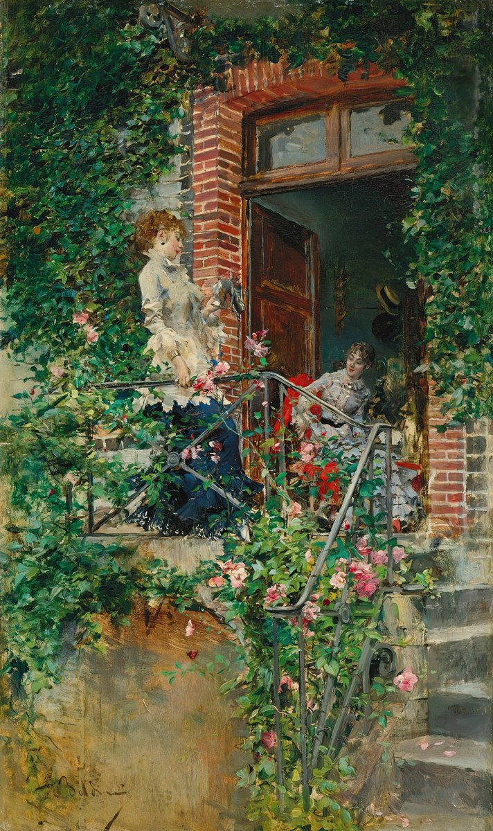 rinconartex's tweet image. «En la terraza» (Giovanni Boldini).