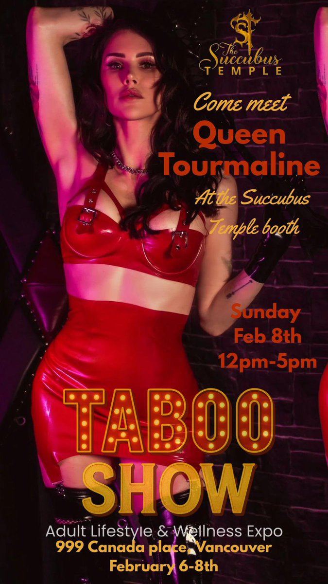 FEBRUARY 8th ❤️‍🔥 I’ll be your Sunday school #taboovancouver