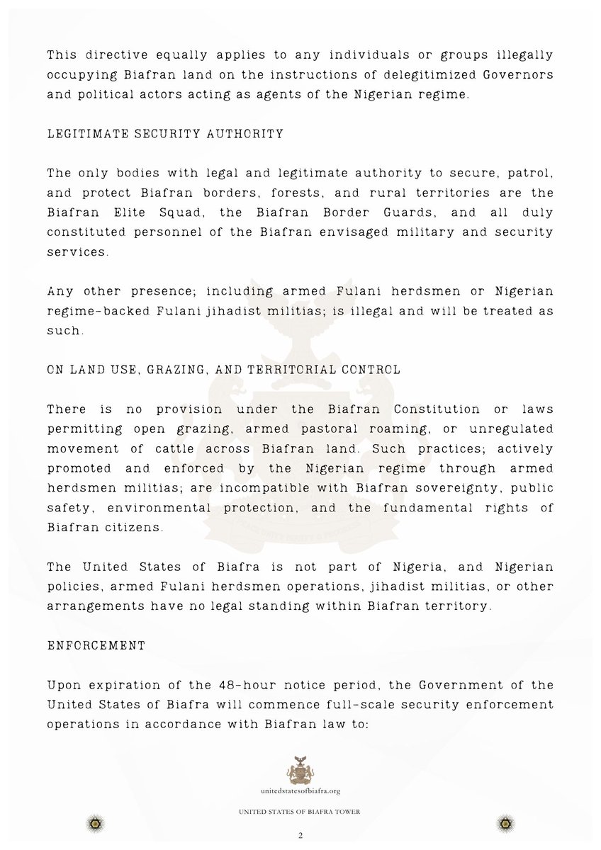 United States of Biafra Government tweet media