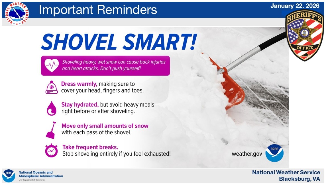If you head outside to shovel utilize these tips. Since most of our precipitation was sleet, it is much heavier than snow so exercise caution and take plenty of breaks.🌨️🌨️🌨️🌨️🌨️🌨️🌨️