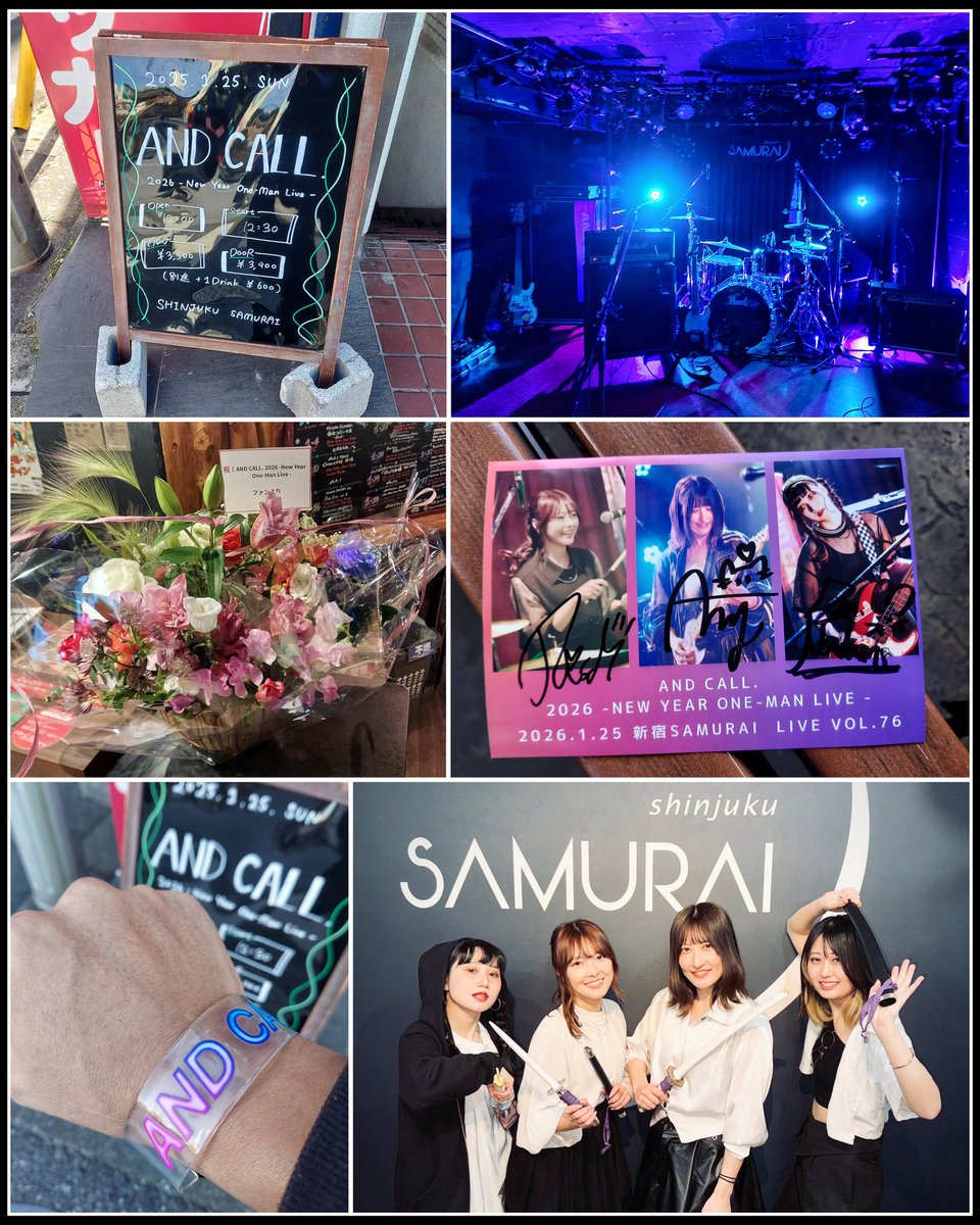 takaSCANDA's tweet photo. 1/25 #ANDCALL
2026 New Year One-Man Live
 新宿SAMURAI
少し遅い…
新年のご挨拶や今年の抱負など
笑いを交えながら～
和気藹々な雰囲気😸
定番の曲やカバー曲で
ノリノリに盛り上げ⤴️💃
アンコールでは新曲も披露✨
ロックな曲調で良い曲🎵
また新たな #アンドコール
が見られそう🙆
楽しかった😄 https://t.co/GzwtV3QDg8
