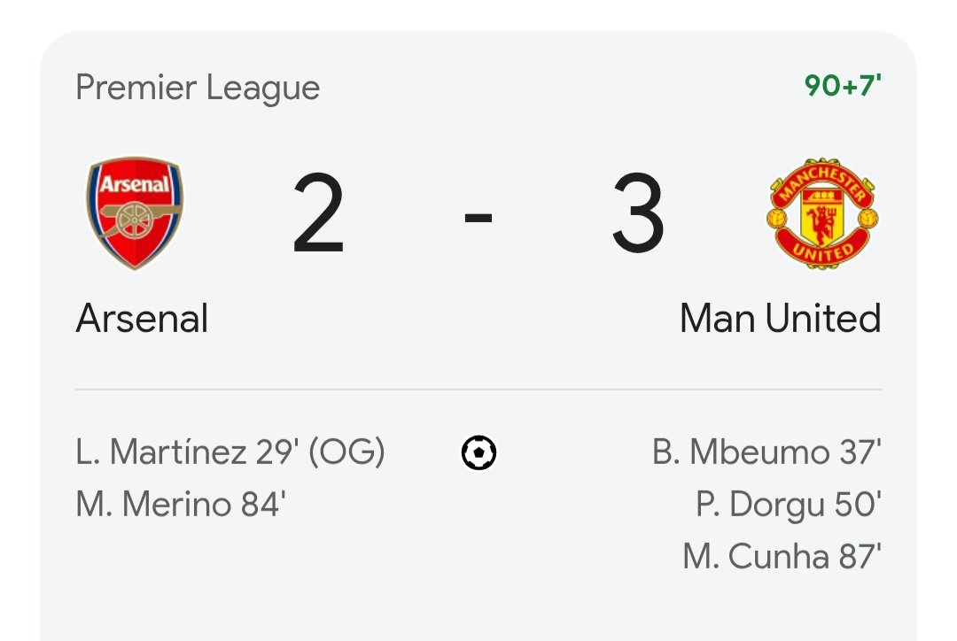 AbkaFitzHenley's tweet photo. Michael Carrick's Manchester United have felled Guardiola's City at Old Trafford and Arteta's Gunners at the Emirates in consecutive weeks.

Good win my side ‼️
Glory, glory! https://t.co/IQVd7Zgd1r