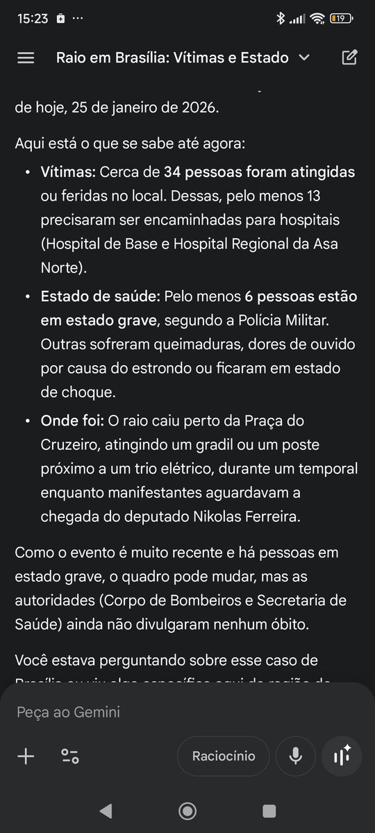 13 (TREZE) pessoas em estado grave.
Mais um sinal divino para os vagabundos golpistas.
Pena que não atingiu Nikolas e seus comparsas...