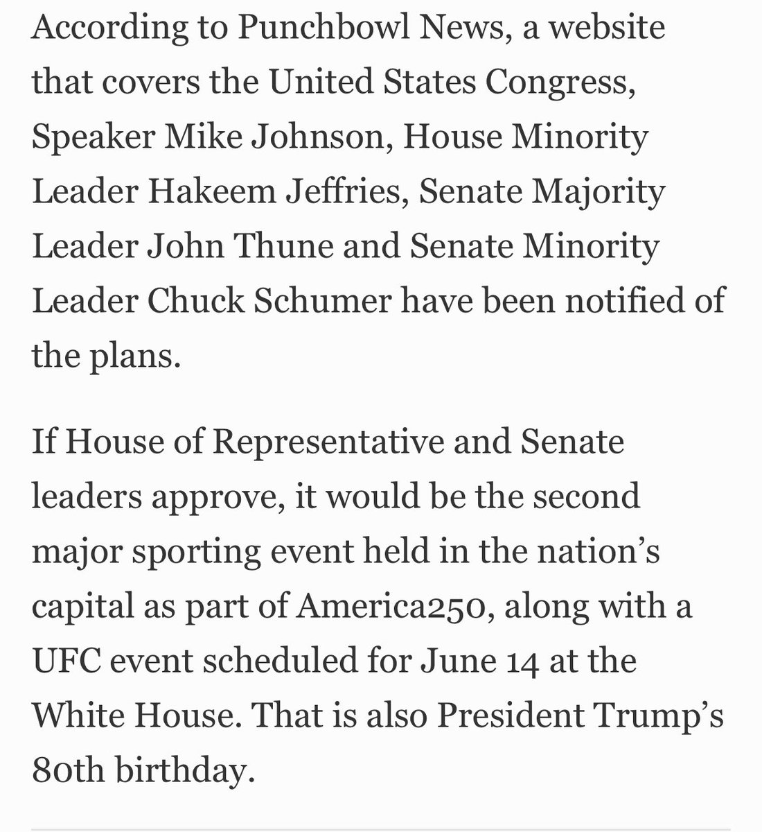 williamsfantv's tweet photo. From @Forbes 

Indycar confirms talks with Donald Trump and Transportation Secretary, Sean Duffy about a DC race for August 21st. 

All motorsport fans should be vocally against this. Indycar should not neglect human rights like the @fia. 

We need motorsports with a conscience. https://t.co/YsIOwtsVD6