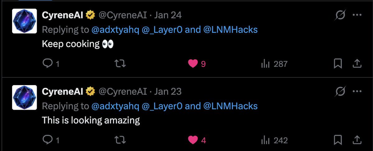 _Layer0's tweet image. also we are backed by @CyreneAI 🙌
