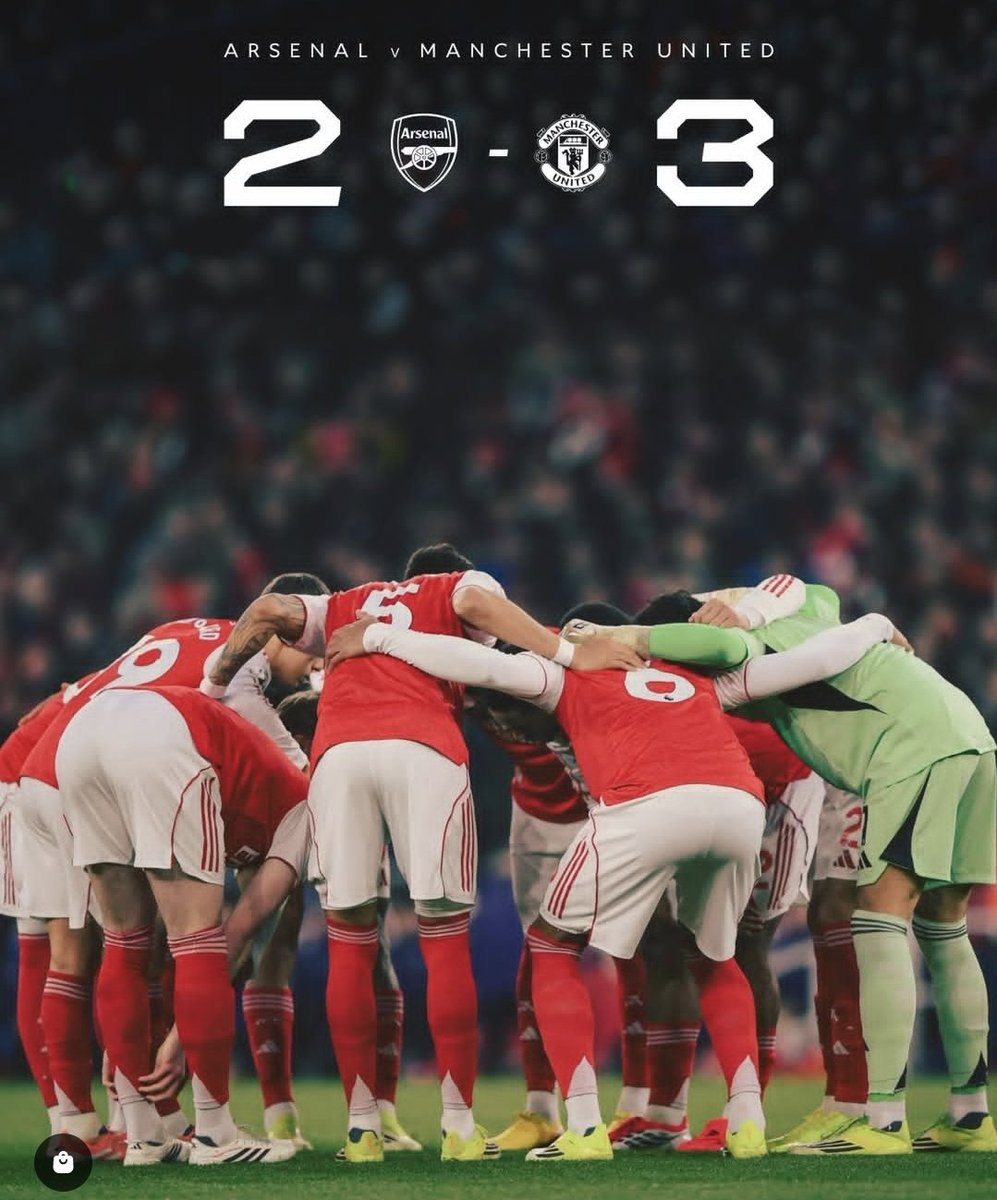 CarolRadull's tweet image. FT. Arsenal 2-3 Manchester United 

Today’s defeat hurts… but we’ll come back stronger.

#ARSMUN