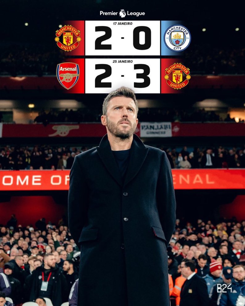 Beating Man City and Arsenal in back-to-back matches is insane.

Michael Carrick, you’ve changed our lives. 🥺❤️