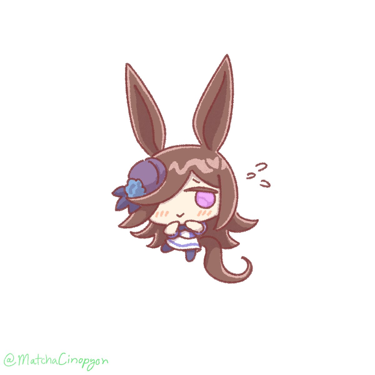 MatchaCinopyon's tweet image. Only a half-grain tall.......