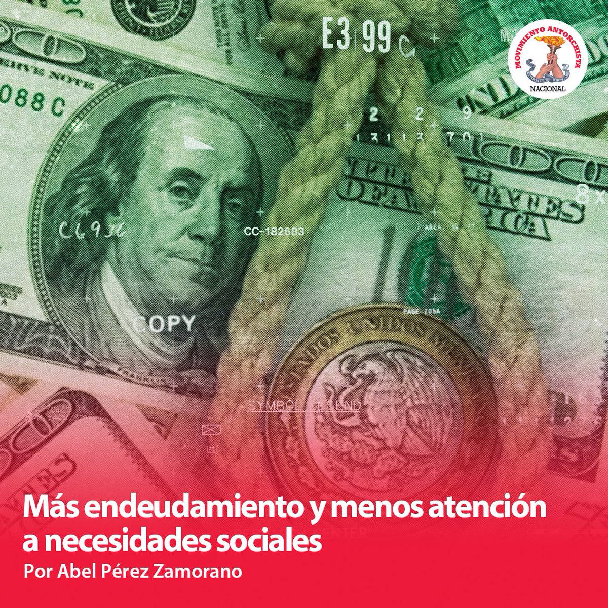 La deuda pública en #México se duplicó en una década: pasó de 68 mil a 137 mil pesos por persona. Hoy supera los 18 billones y el pago de intereses crece más rápido que el gasto social. #DeudaPública #CrisisFiscal

#Entérate desde <a href="/BuzosNoticias/">Buzos de la Noticia</a>  tinyurl.com/5n6waraj