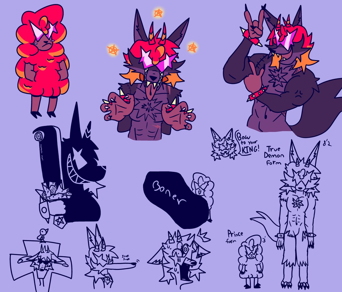 More Baal doodles. Mostly with True Demon form

#art #furry