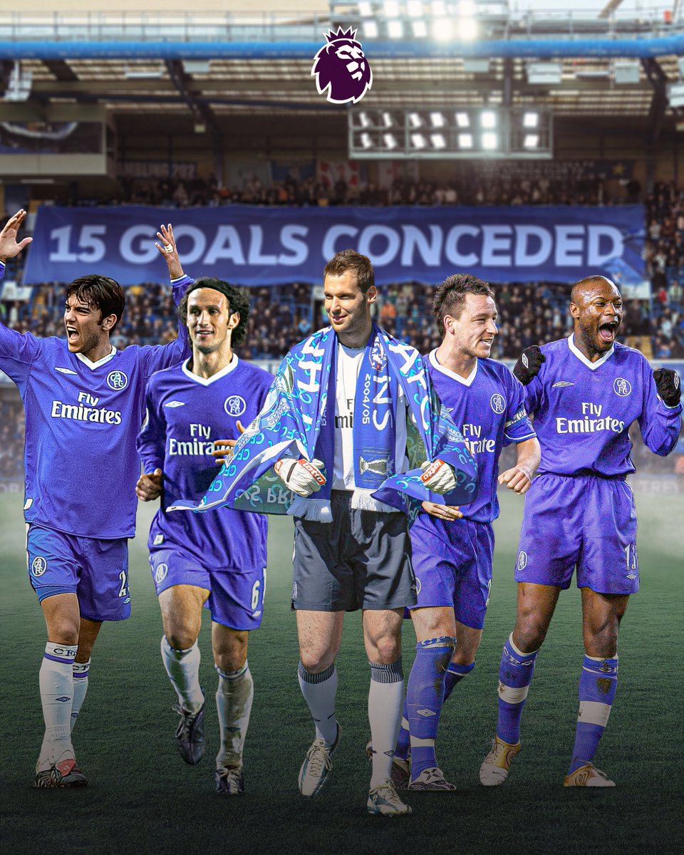 ✅ RESMI : Arsenal sudah kebobolan 17 goal, artinya rekor kebobolan paling sedikit (15) dalam semusim Premier League milik Chelsea (2004/05) tetap bertahan. 🧱

Sulit mecahin rekor ga masuk akal ini. 🥶