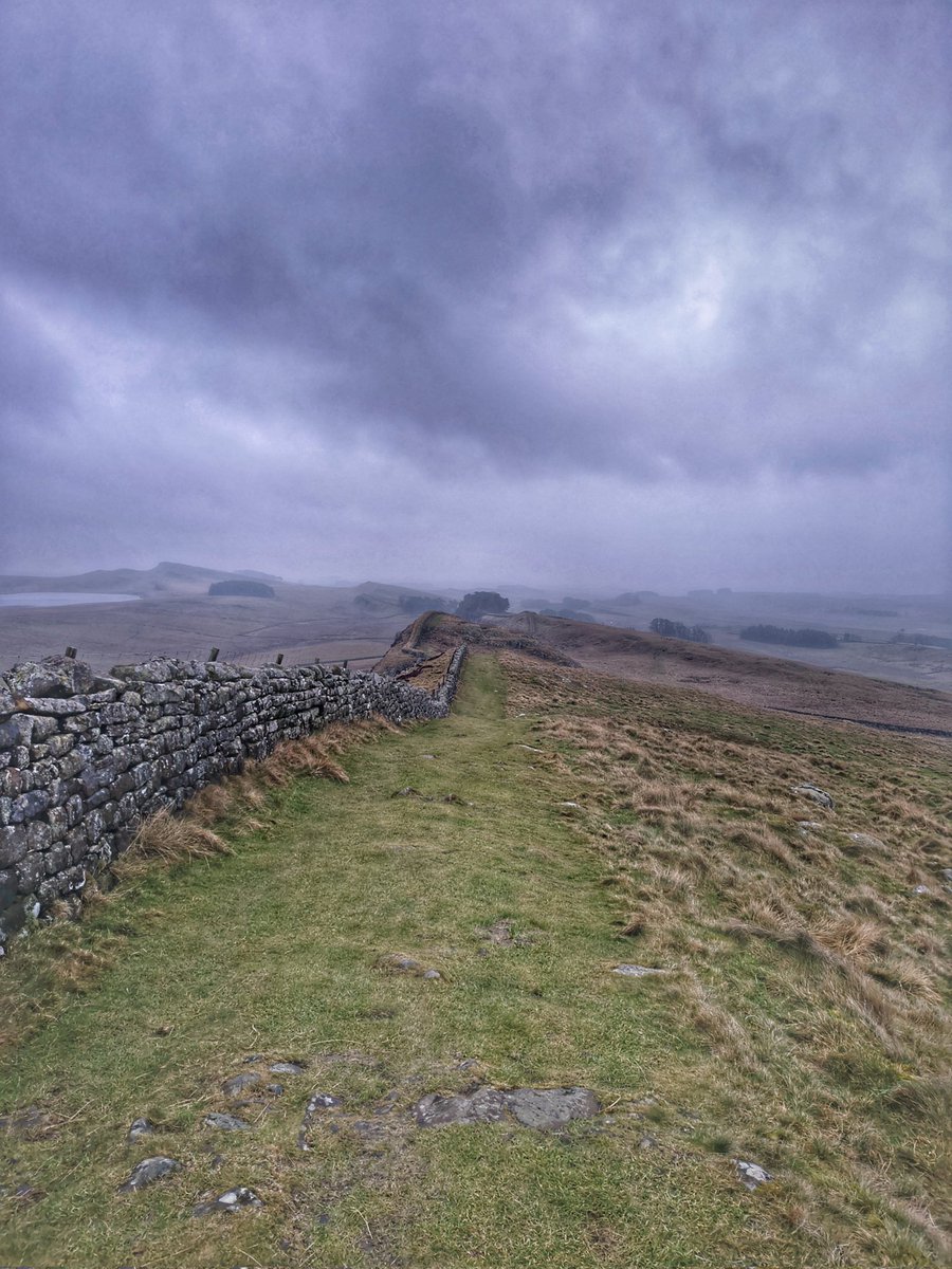 Rains coming...

#hadrianswall #nationaltrail in the <a href="/NlandNP/">N'land National Park</a>