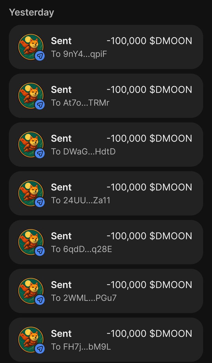 DogeMoon145's tweet image. 🚀 DOGEMOON AIRDROP 🌕
All wallets get paid 💰

Hold $DMOON.
Drop your $SOL wallet 👇
Follow &amp;amp; RT 🚀

#DogeMoon #DMOON #Airdrop #ToTheMoon 🐕🌕