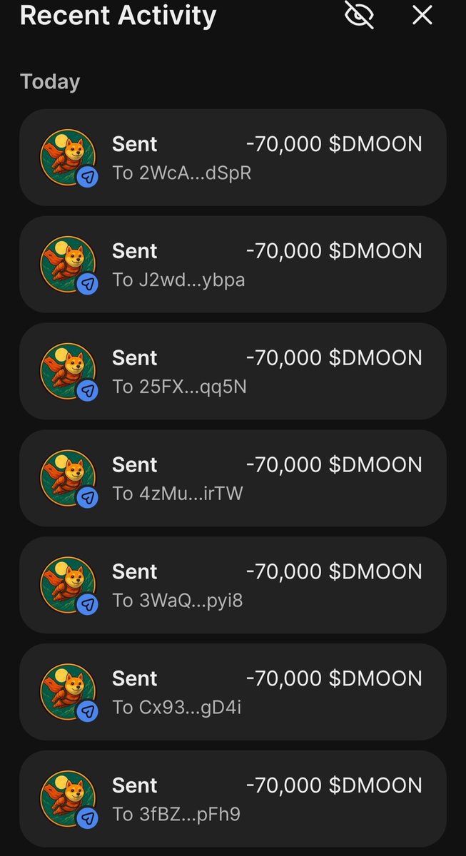 DogeMoon145's tweet image. 🚀 DOGEMOON AIRDROP 🌕
All wallets get paid 💰

Hold $DMOON.
Drop your $SOL wallet 👇
Follow &amp;amp; RT 🚀

#DogeMoon #DMOON #Airdrop #ToTheMoon 🐕🌕