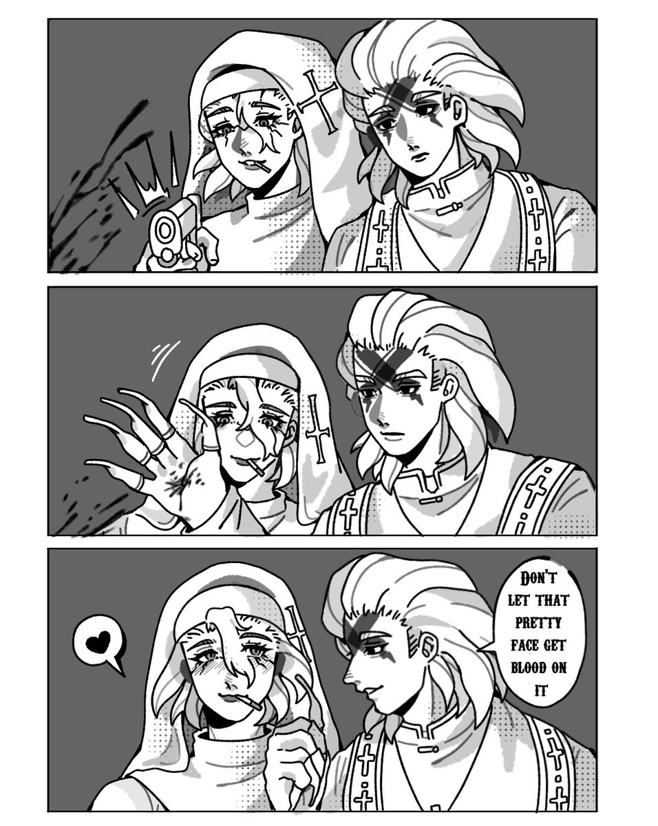 ゼノスタ #xenostan #dcst Priest Xeno x Nun Stanley 🤤✋