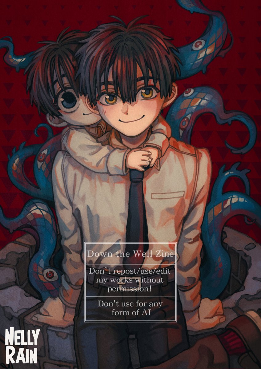My contribution to the Down the Well zine 🏚🧸

I had the chance to work on both an interior illustration and the cover, which was really special to me ❤️ Thank you for having me, this project was so much fun to work on!

#tbhk #花子くん